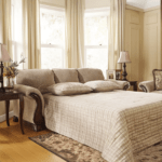 Trivietė sofa „Lanett – Barley“ su miegama dalimi